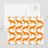 Carte Postale Motif Shepherd Allemand (Devant / Derrière)