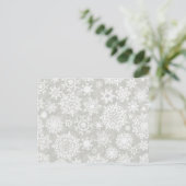 Carte Postale Motif Snowflake (Debout devant)