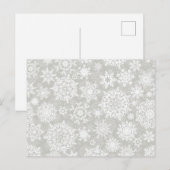 Carte Postale Motif Snowflake (Devant / Derrière)