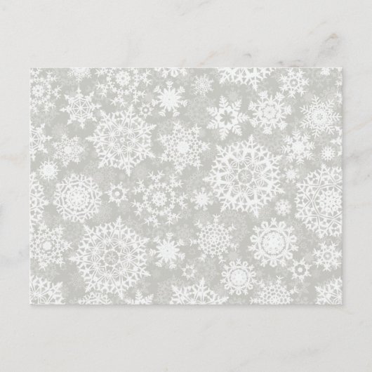 Carte Postale Motif Snowflake (Devant)