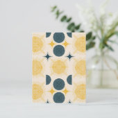 Carte Postale Motif Soleil Lune Céleste Boho (Debout devant)