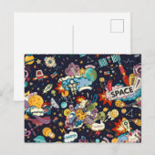 Carte Postale Motif spatial (Devant / Derrière)