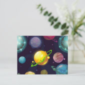 Carte Postale Motif spatial (Debout devant)