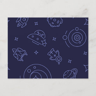 Carte Postale Motif spatial