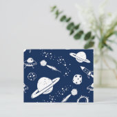 Carte Postale Motif spatial (Debout devant)