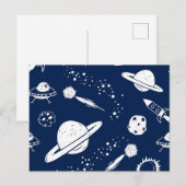 Carte Postale Motif spatial (Devant / Derrière)