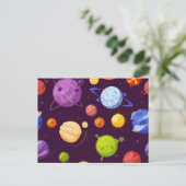 Carte Postale Motif spatial (Debout devant)