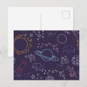 Carte Postale Motif spatial (Devant / Derrière)