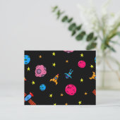 Carte Postale Motif spatial (Debout devant)
