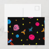 Carte Postale Motif spatial (Devant / Derrière)