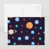 Carte Postale Motif spatial (Devant / Derrière)