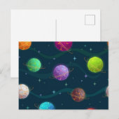 Carte Postale Motif spatial (Devant / Derrière)