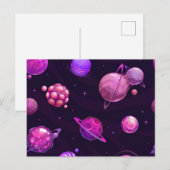 Carte Postale Motif spatial (Devant / Derrière)