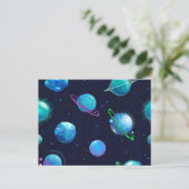 Carte Postale Motif spatial (Debout devant)