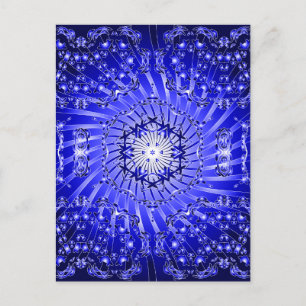 Carte Postale Motif spirale psychédélique :