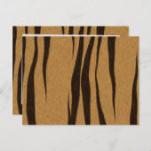 Carte Postale Motif Tiger Stripes (Devant / Derrière)