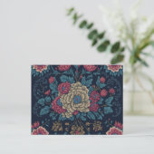 Carte Postale Motif traditionnel mexicain de broderie (Debout devant)