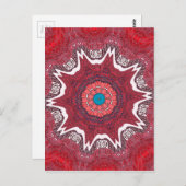 Carte Postale Motif tribal de l'ethnie Sindh (Devant / Derrière)