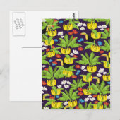 Carte Postale Motif tropical (Devant / Derrière)
