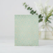 Carte Postale Motif Turquoise endommagé (Debout devant)