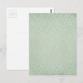 Carte Postale Motif Turquoise endommagé (Devant / Derrière)