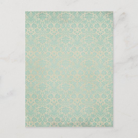 Carte Postale Motif Turquoise endommagé (Devant)