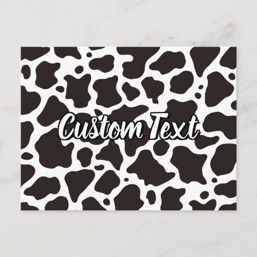 Carte postale Motif Vache (Devant)