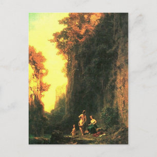 Carte Postale Motif vintage - Spitzweg - Femmes de bain