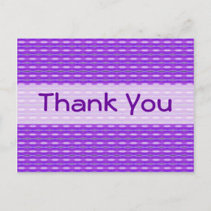 Carte Postale motif violet Merci