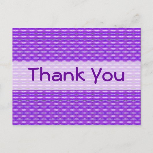 Carte Postale motif violet Merci (Devant)
