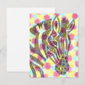 Carte Postale Motif Zebra Tessellation (Devant / Derrière)