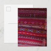 Carte Postale Motifs de Coussin en Tissu (Devant / Derrière)