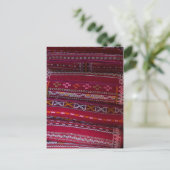 Carte Postale Motifs de Coussin en Tissu (Debout devant)