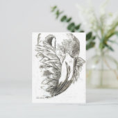 Carte Postale Motifs de Flamant rose (Debout devant)