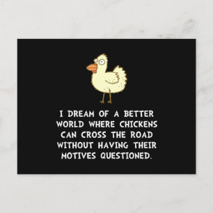 Carte Postale Motifs de poulet
