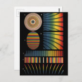 Carte Postale Motifs d'interférence (Devant / Derrière)