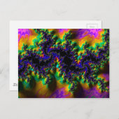 Carte Postale Motifs et formes fractales Abstraits. Art fractal (Devant / Derrière)