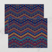 Carte Postale Motifs ethniques (Devant / Derrière)