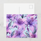 Carte Postale Motifs floraux (Devant / Derrière)