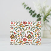 Carte Postale Motifs floraux décoratifs (Debout devant)