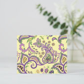 Carte Postale Motifs floraux décoratifs (Debout devant)