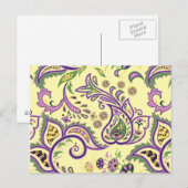 Carte Postale Motifs floraux décoratifs (Devant / Derrière)