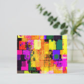 Carte Postale Motifs géométriques Abstraits de l'art chromé (Debout devant)