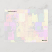 Carte Postale Motifs géométriques Abstraits de l'art chromé (Dos)