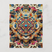 Carte Postale Motifs géométriques complexes (Devant)