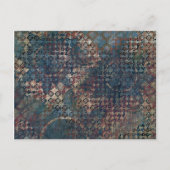 Carte Postale Motifs grungy avec des patchwork de Textures (Devant)