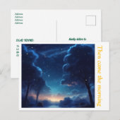 CARTE POSTALE MOTIVANTE (Devant / Derrière)