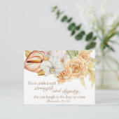 Carte postale motivante du verset biblique Proverb (Debout devant)