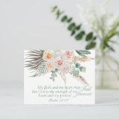 Carte postale motivante verset biblique Psaume 73: (Debout devant)