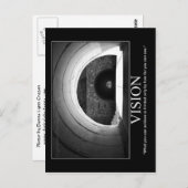 Carte postale motivante - VISION (Devant / Derrière)